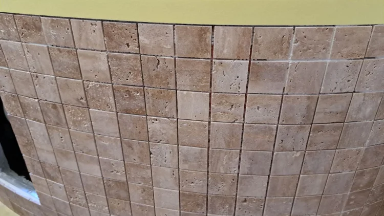 Мозаїка з травертину Полірована МКР-3П (47x47) Travertine Classic