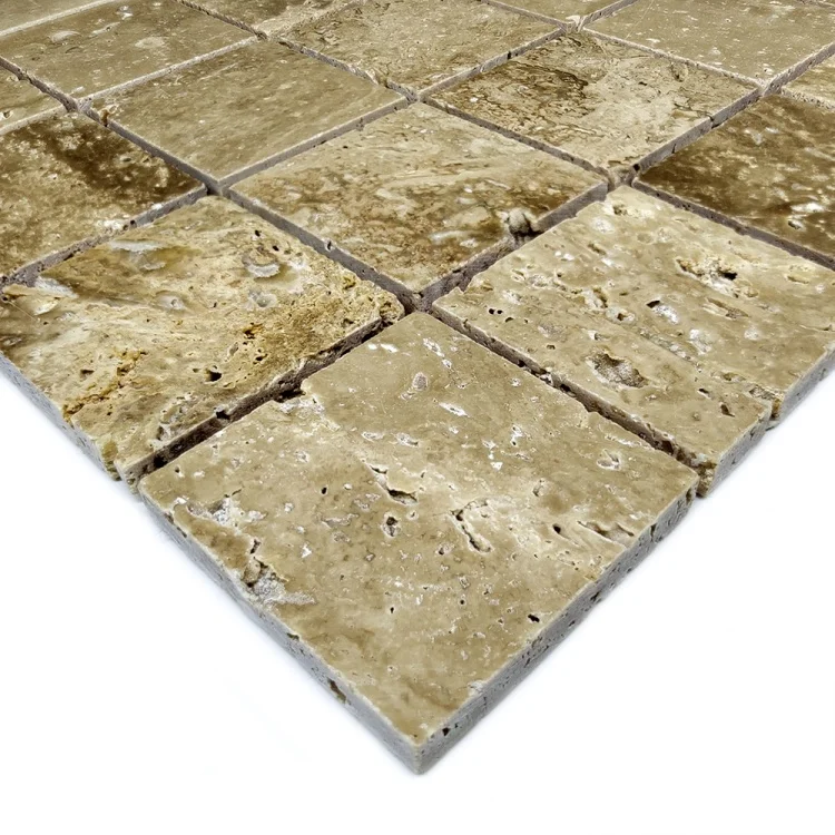 Мозаїка з травертину Полірована МКР-3П (47x47) Travertine Classic