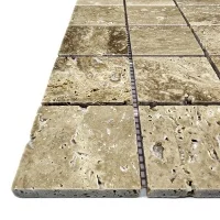 Мозаїка з травертину Полірована МКР-3П (47x47) Travertine Classic