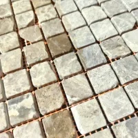 Мозаїка з мармуру Матова МКР-2СВА (23x23) Emperador Light G