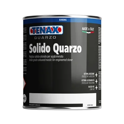Клей полиэфирный Tenax Solido Quarzo colorato цветной 1 л густой для склеивания ремонта кварца агломерата