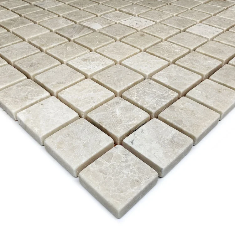 Мозаика из мрамора Матовая МКР-2СВ (23x23) Victoria Beige MB