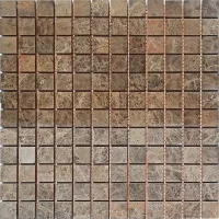 Мозаика из мрамора Матовая МКР-2СН (23x23) Emperador Mix