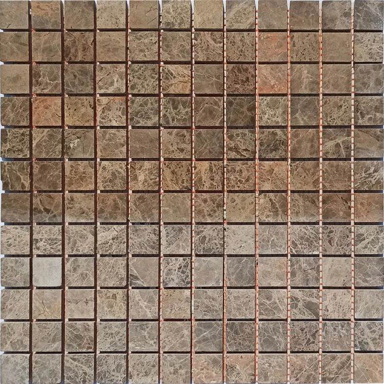 Мозаика из мрамора Матовая МКР-2СН (23x23) Emperador Mix