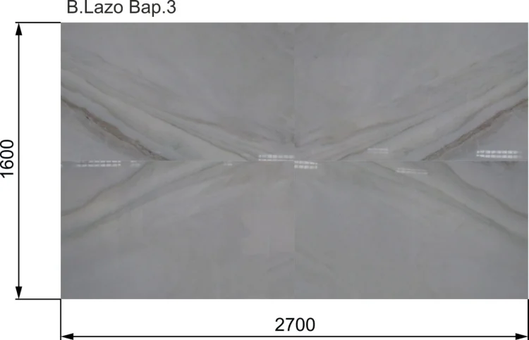 Bianco Laza Vena Oro, Мраморный слэб (сляб) 20мм