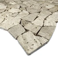 Мозаика из травертина Матовая МКР-ХСВ (хаотичная) Travertine Classic