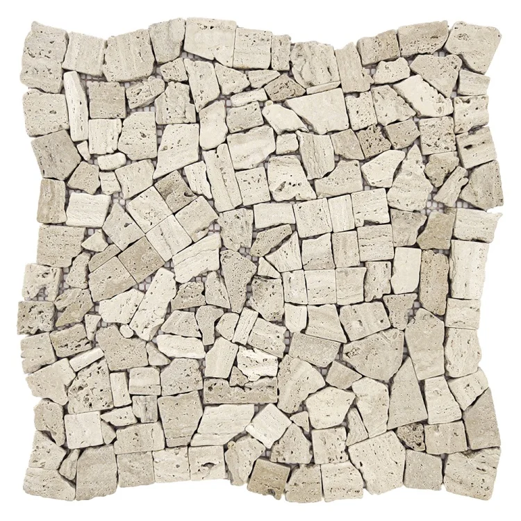 Мозаика из травертина Матовая МКР-ХСВ (хаотичная) Travertine Classic