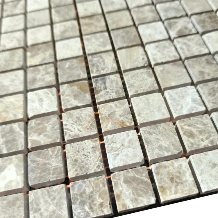 Мозаїка з мармуру Полірована МКР-4П (15x15) Emperador Light G