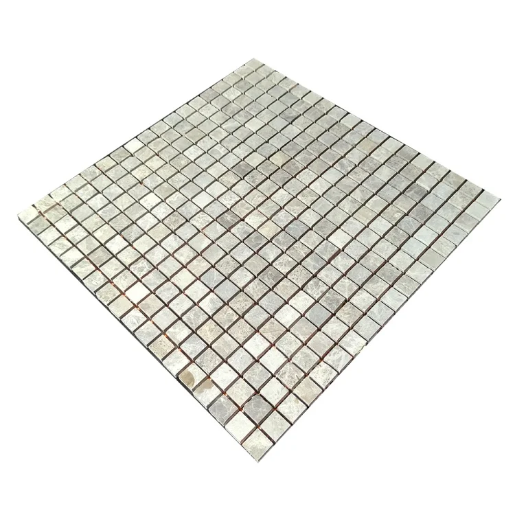 Мозаика из мрамора Матовая МКР-4СН (15x15) Emperador Light G