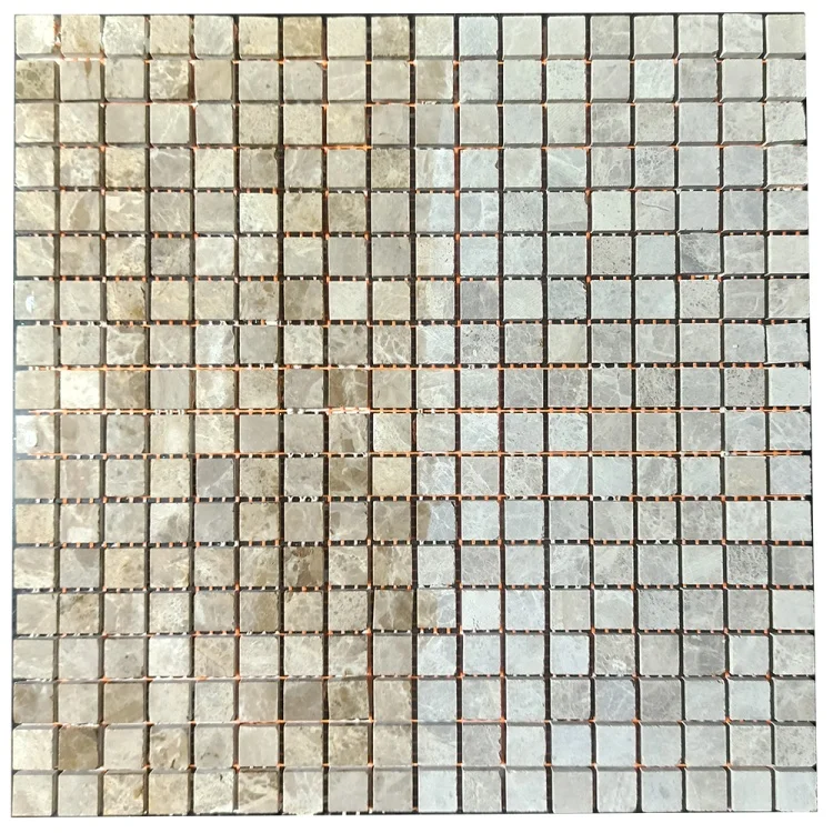 Мозаика из мрамора Матовая МКР-4СН (15x15) Emperador Light G