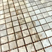 Мозаика из мрамора Матовая МКР-4СН (15x15) Emperador Light G