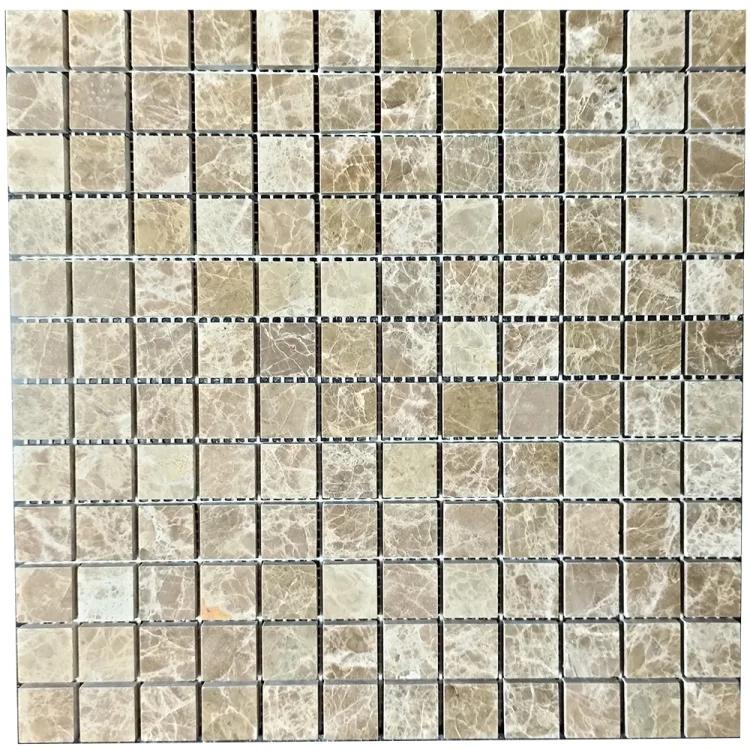 Мозаїка з мармуру Полірована МКР-2П (23x23) Emperador Light D