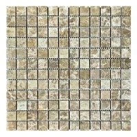Мозаїка з мармуру Полірована МКР-2П (23x23) Emperador Light D