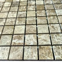 Мозаїка з мармуру Полірована МКР-2П (23x23) Emperador Light D