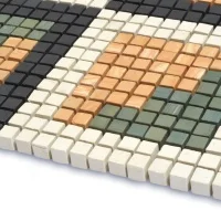 Мозаика из керамогранита Kotto Ceramica MI7 DE 173 Salino\Dorato\Terraverde\Nero 300x300х10 (кубик 10x10)