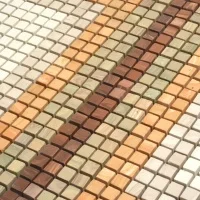 Мозаика из керамогранита Kotto Ceramica MI7 DE 202 Sabbia\Solare\Dorato\Muschiato\Noce 300x300х10 (кубик 10x10)