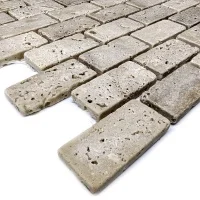 Мозаїка з травертину Матова МКР-11СВ (47x23) Travertine Classic