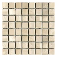 Мозаика Mozaico de Lux Stone C-MOS Travertine Luana