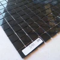 Мозаїка з мармуру D-CORE ZM-8816M Nero Marquina 20x20x4 (305x305) мм глянцева на сітці
