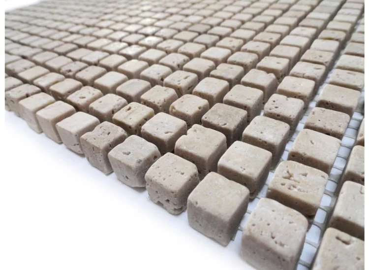 Мозаика Vivacer N38 Ivori Travertine Tumbled
