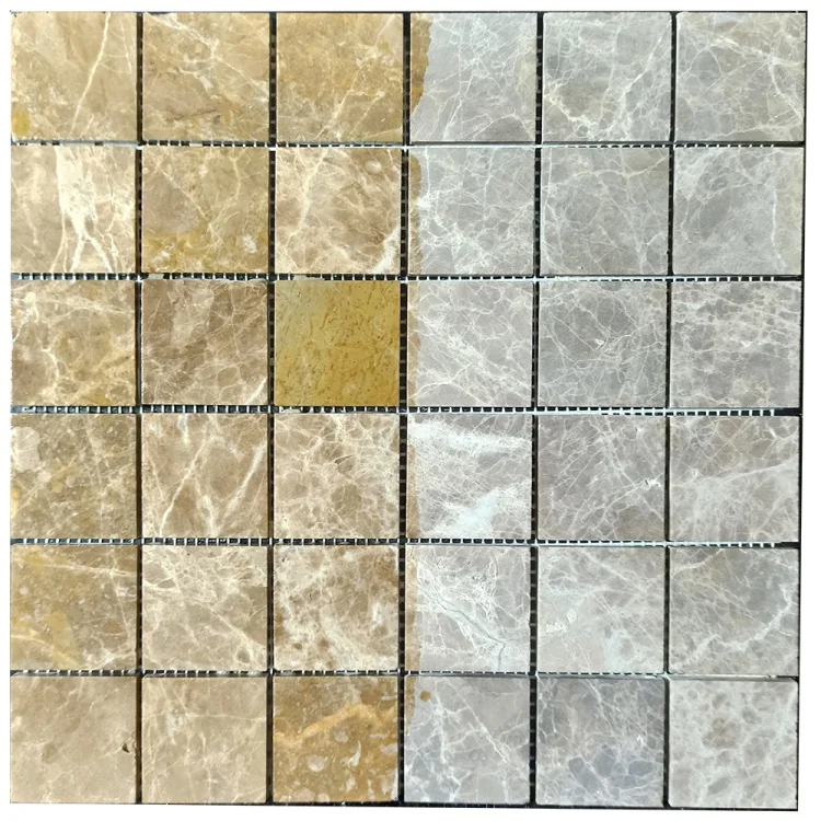 Мозаика из мрамора Матовая МКР-3СН (47x47) Emperador Light D