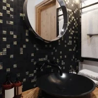 Мозаика стеклянная Kotto Ceramica GMP 0825041 С2 print 40/black mat   300 x 300 х 8   ( 25 х 25 )