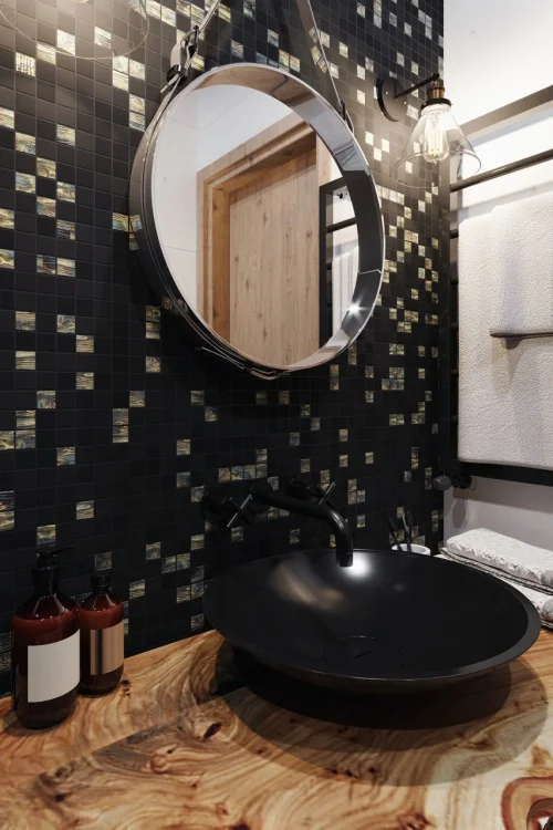 Мозаика стеклянная Kotto Ceramica GMP 0825041 С2 print 40/black mat   300 x 300 х 8   ( 25 х 25 )