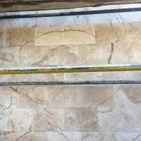 Плитка з травертину Light Filled and Honed 1,2х30,5х45,7 см, бежева матова заповнена шліфована Standart 2-nd ch.