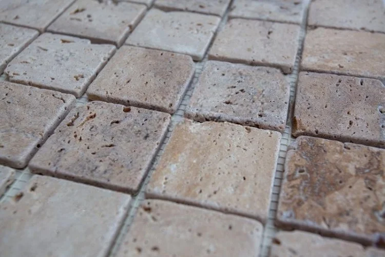 Мозаика из травертина Матовая МКР-3СВА (47x47) Travertine Classic