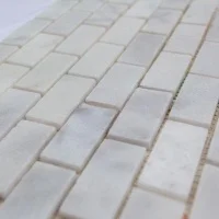 Мозаика из мрамора Полированная МКР-11П (47x23) White BI