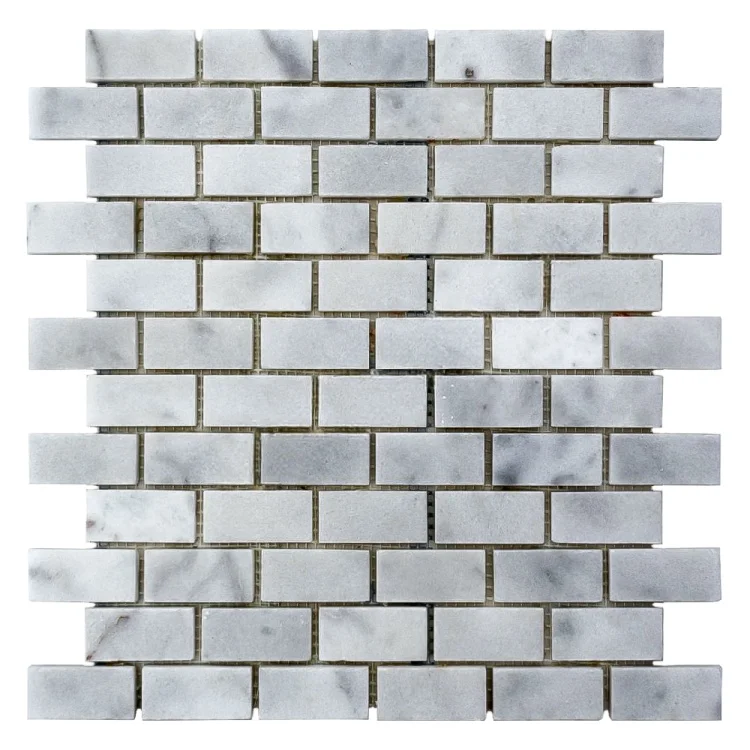 Мозаика из мрамора Полированная МКР-11П (47x23) White BI