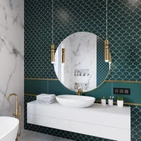 Мозаїка керамічна Kotto Ceramica SCALES SC 6017 Aquamarine 240 x 240 x 9 (0,037 m.2)