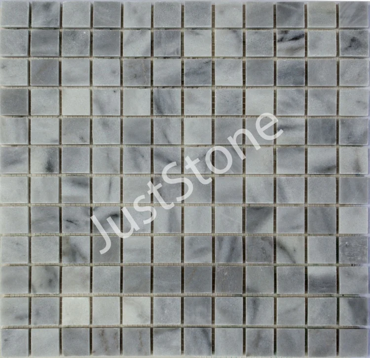 Мозаика из мрамора Полированная МКР-2П (23x23) Grey Mix