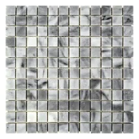 Мозаика из мрамора Полированная МКР-2П (23x23) Grey Mix