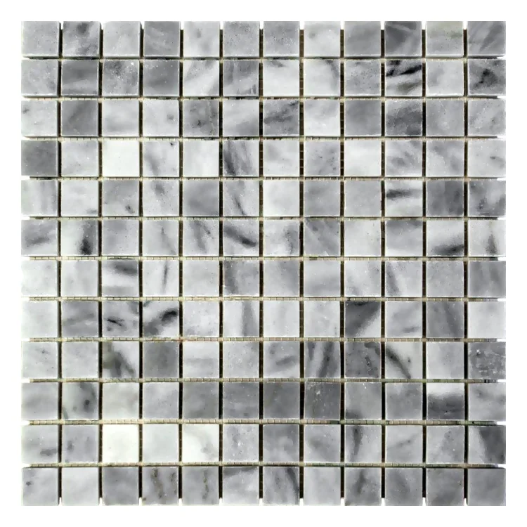 Мозаика из мрамора Полированная МКР-2П (23x23) Grey Mix