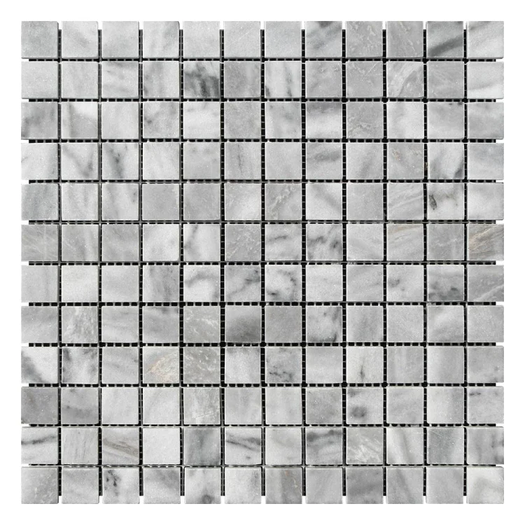 Мозаика из мрамора Полированная МКР-2П (23x23) Grey Mix
