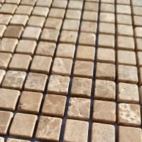 Мозаїка із мармуру Матова МКР-4СВ (15x15) Emperador Light