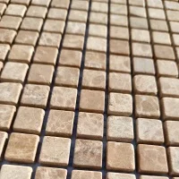 Мозаїка із мармуру Матова МКР-4СВ (15x15) Emperador Light