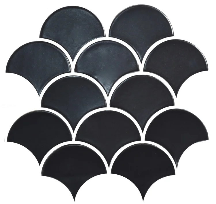 Мозаїка керамічна Kotto Ceramica SCALES SC 6022 Graphite Black 240 x 240 x 9 (0,037 m.2)