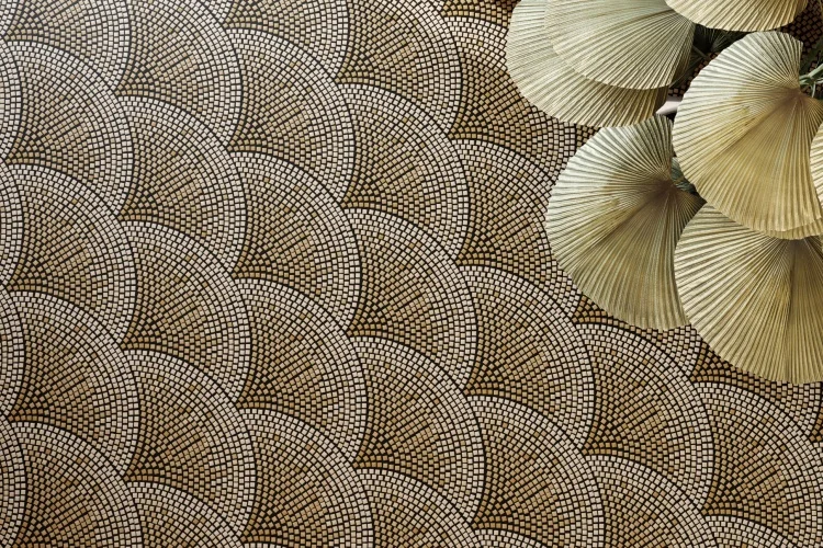 Мозаика из керамогранита Kotto Ceramica MI7 K060201 Italian Fan Ambra/Solare/Beige/Salino 0,084 м2