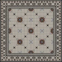 Мозаика из керамогранита Kotto Ceramica MI7 K060800 Lviv Legends рапорт Beige/Lapislazzuli/Noce/Nero
