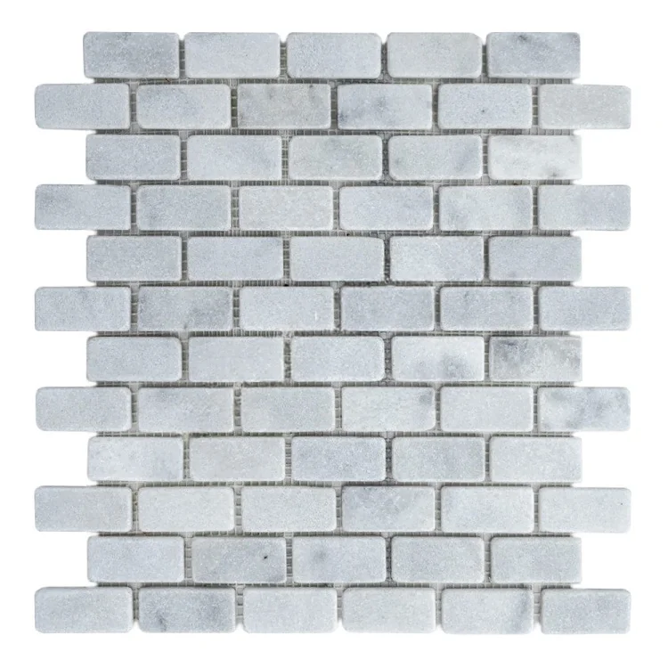 Мозаика из мрамора Матовая МКР-11СВ (47x23) White BI