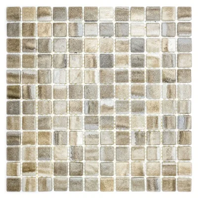 Мозаика стеклянная REVOLUT LIGHT BEIGE AquaMo