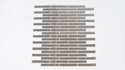 Мозаїка дзеркальна DecorStoneHub Zs-stik-Z срібляста 338х320 мм соломка для подіумів та сцен