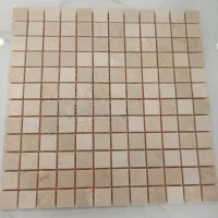 Мозаика из мрамора Полированная МКР-2П (23x23) Beige Mix