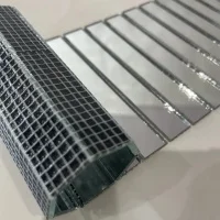 Мозаика зеркальная DecorStoneHub Zs-полоса-Z серебристая 1000х88 мм прямоугольный стик на обрамление