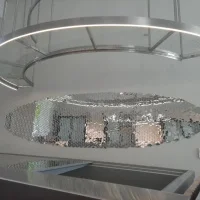 Мозаика зеркальная DecorStoneHub Zs-полоса-Z серебристая 1000х85 мм треугольник для клуба и ресторана