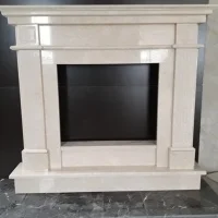 Портал для камина KrimArt Olimp-E Victoria Beige мрамор бежевый прямой