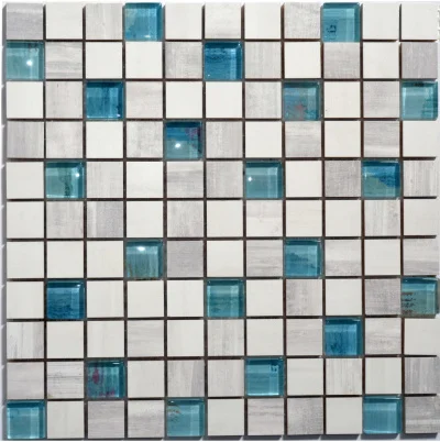 Мозаика керамическая Kotto Ceramica СМ 3108 C3 laterizio griz/laterizio bianco/lgrunde glass  300 х 300 х 9   ( 25 х 25 )