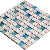 Мозаика керамическая Kotto Ceramica СМ 3108 C3 laterizio griz/laterizio bianco/lgrunde glass  300 х 300 х 9   ( 25 х 25 )